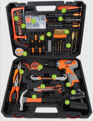 China Universal lithium cordless drill box wood/metal DIY tool combo kit/cordless drill kit for sale