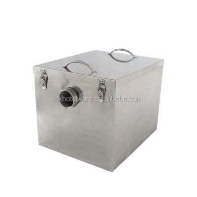 China Industrial Commercial Kitchen Oil Water Separator Box/Restaurant Kitchen/Canteen Kitchen For Sink Table/Restaurant Stainless Steel Grease Trap/Portable Oil Grease Trap for sale