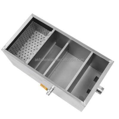 China Kitchen Industry Stainless Steel Oil Water Separator Kitchen Grease Trap Industrial Sewage/Restaurant Kitchen/Canteen Restaurant Fat Remove Traps Suppliers for sale