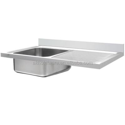 China Industrial Industrial Kitchen Sink Table Top/Restaurant Kitchen/Canteen Kitchen In Saudi Commercial Single Worktop Bench Top Restaurant Stainless Steel Factory for sale