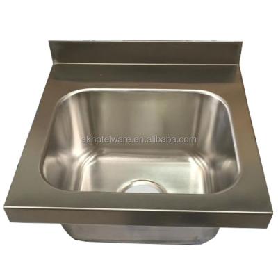 China With American Standard Faucet Hand Sink Pull Down Kitchen 304 Stainless Steel Wall Mounted Hand Sink For Restaurant Project for sale