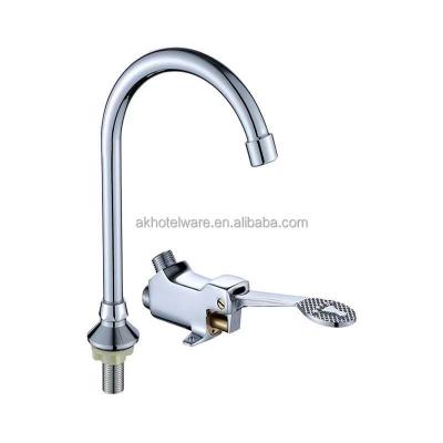 China With Brass Faucet Foot Pedal Switch For Single Hand Lavatory Faucet/Cold Water Basin Foot Operated Valve Control Switch for sale