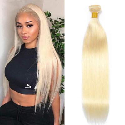 China Can Be Dyed 613 Bundles 100% Brazilian Straight Blonde Hair Bundle 10A Virgin 613 Blonde Bundles Hair Weave for sale