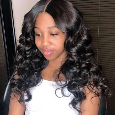 China Can be hot sale dyed in euro 100% virgin hair flat loose wave weft hair weave for sale