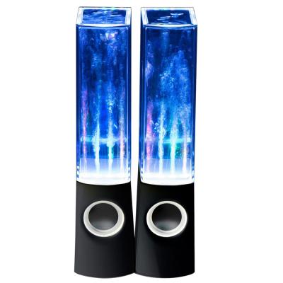 China Phone Function Laptop PC Computer Speaker Subwoofer Bass Party LED Water Music Portable Dancing Speaker for sale