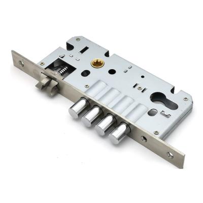 China metal door stainless steel security cerraduras puerta de para drill anti 4 point bolt mortise cylinder lock body for sale