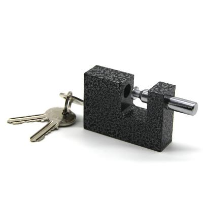 China Waterproof Steel Shackle Anti-rust Hardened Steel Rectangular Padlock for sale