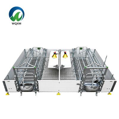 China European Style Pig Farm Sow Cage Crates Farrowing Pig Breeding And Care Crates With Feeders for sale