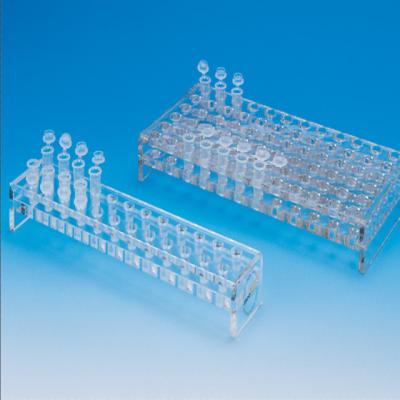 China Customized Modern 100 Multi-hole Plexiglss Storage Acrylic Display Rack for Hospital Lab Tools for sale