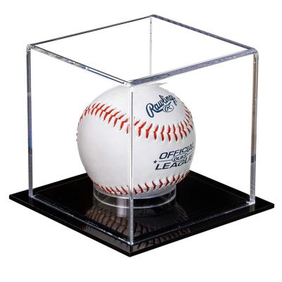 China Non-Toxic Acrylic Tennis Ball Holder Square Display Case Acrylic Tennis Ball for sale