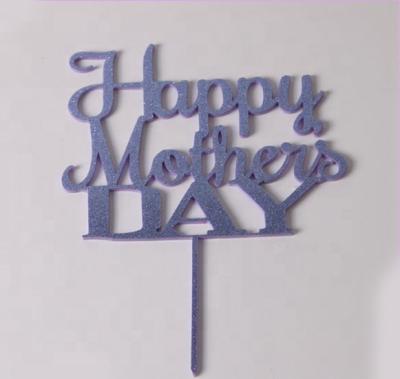 China Acrylic Baby Shower Decoration Happy Mothers Day Cake Topper for sale