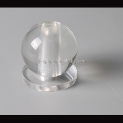 China Transparent clear plastic plexiglass hollow sphere from Japan with hole with holder for sale