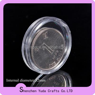 China China Handmade Plastic Clear Coin Holder Capsules Round Cases for sale