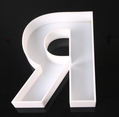 China Recycled materials perspex cut and collage large R character backdrop letter R for sale