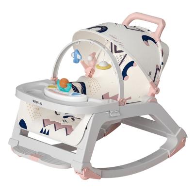 China 5in1 Modern Baby Rocking Chair Baby Artifact Cradle Newborn Baby Soothing Cuddle Chair for sale