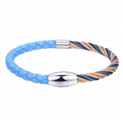 China 2018new design fashion jewelry trendy bangle, hot sale bangle for fabric accessories, more color pu leather bangle for sale