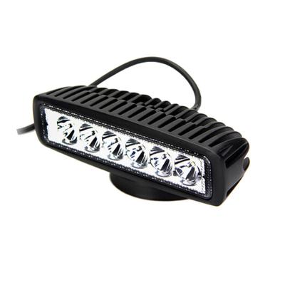 China For Truck/Tractor/Off Road Drive Light Bar Spot Flood Beam 18W Auto Warm LED Work Light/Forklift/Car Sale 12V Led For Offroad Trucks for sale