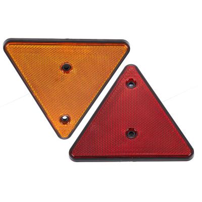 China Retro Unprintable Plastic Triangle Reflector Roadway Safety Reflector Truck Reflective Reflectors for sale