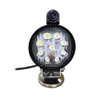 China Guangzhou Car IP67 SUV Spot Flood Lamp 27W Truck Led Work Light With Camera Off Road Truck Boat Tractor Headlight WT-10827C01 for sale