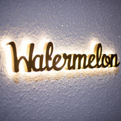 China Best Selling Buildings Best Selling 3d Wall Name 3d Stainless Steel Logo Letter 3d Sign Led Backlit Light Electronic Sign Luminous Sign for sale