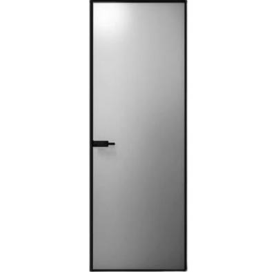 China Evereco Waterproof Minimalist Glass Door Interior Aluminum Alloy Frosted Glass Door Bathroom Glazed Doors for sale