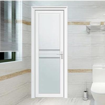 China Evereco Top Supplier Waterproof Single Aluminum Swing Glass Door Casement Aluminum Glass Door Bathroom Glazed Door for sale