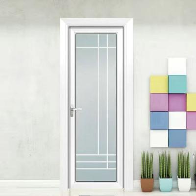 China Evereco Factory Price Waterproof Aluminum Bathroom Doors Double Glass Swing Door Tempered Glazed Doors for sale