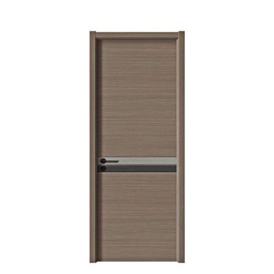 China Evereco Latest Design Carbon Sound Insulation Crystal Wood Grain Veneer Interior Room Sound Proof Wooden Door for sale