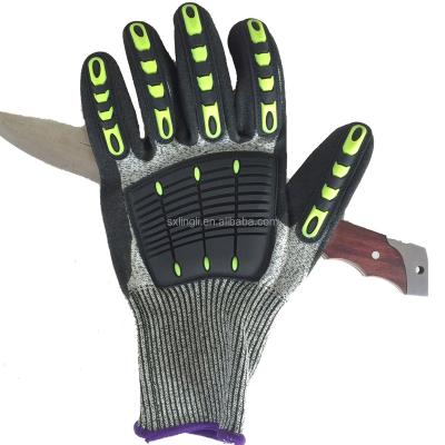 China Hot Sale Factory Wholesale Price Anti-Cut Tpr Gloves Cut Resistant Gloves Shockproof Gloves for sale