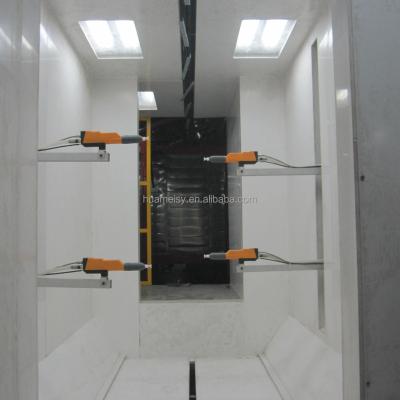 China Building Material Shops Fast Color Change PVC Powder Coating Electrostatic Spray Booth for sale