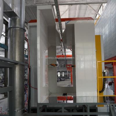 China SS304 Fast Color Change Plastic Powder Coating Spray Booth for sale