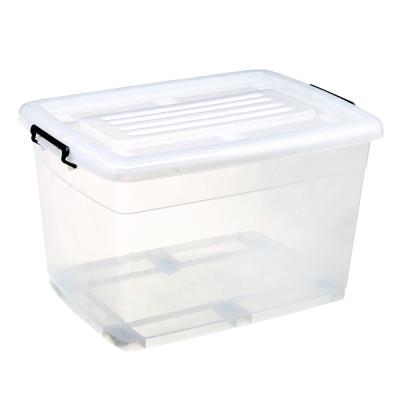 China Customized high quality plastic transparent 130l storage box viable for sale