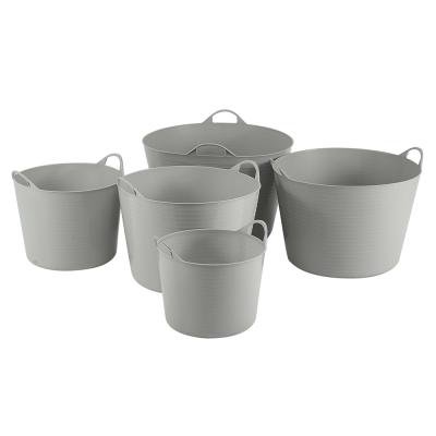 China Custom Water Measuring Plastic Flexible Bucket for sale