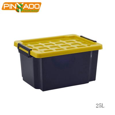 China Sustainable Professionals Made Widely Use Heavy Duty Box Plastic Storage Tubs With Lids 25L for sale