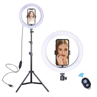 China Portrait Photography Makeup Ring Lamp 3200K-5600K Inch LED Ring Light Dimmable Camera Video Photo/Video/Vlog/Interview/Makeup Fill 10 for sale