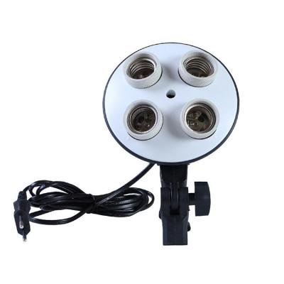 China Photo Studio 4 Heads Ceramic LED Lighting Socket Sockets E27 CE TZ-009 for sale