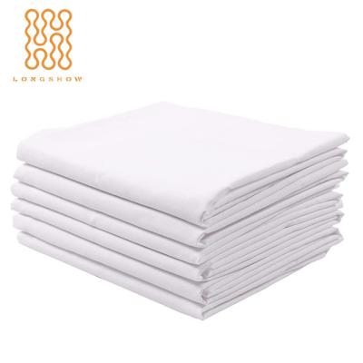 China Modern Wholesale Bulk Light Weight Bed Sheets Super Soft Cheap Custom Size 100gsm/120gsm Microfiber Bed Sheet For Hotel for sale