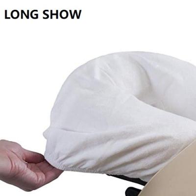 China Massage Flannel White 1000% Cotton Flat Face Cover Ultra Soft Non-sticking Massage Face Covers Headrest Covers For Spa Massage for sale