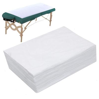 China Single Bulk Spa Sheets Massage Table Single Bed Flat Sheet Polycotton Fabric Size 50