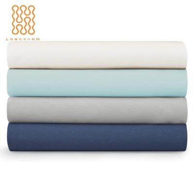 China Wholesale high quality 100% soft satin fabric Shrink-resistant cotton soild color 60s satin bedsheet fabrics for hotel bedding for sale