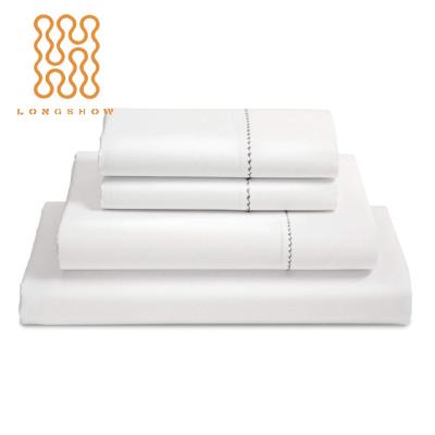 China China 400TC 500TC Western High Quality Luxury Satin Fabric Bed Sheet Set 100% Egyptian Cotton Used Hotel Bedding Set for sale