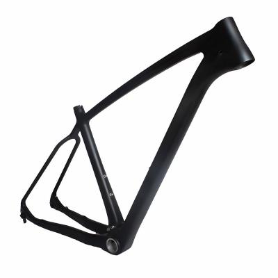 China Mountain Bikes OEM 29er Full Disc Brake Inner Cable Suspension Carbon Mountain Bike Frame for sale