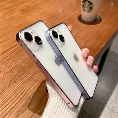 China New 2nd Gen Hippocampus Buckle Metal Frame Shockproof Clear Anti Fingerprint Easy Detachable Case For iPhone 13 Pro Max for sale