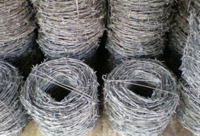 China Zinc Coating Security Barbed Wire Metal For Protecting Mesh / Grass Bound for sale