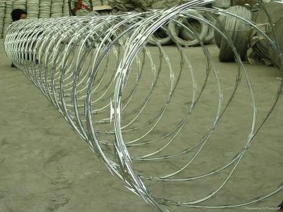 China BTO-10 BTO-12 Penitentiaries Military Razor Wire With 33 Loops / 56 Loops for sale