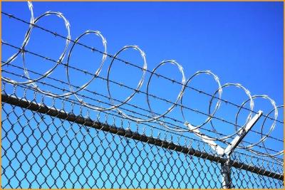 China BTO-22 Concertina Razor Barbed Wire Fence , Security Razor Wire Concertina for sale