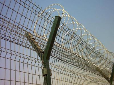 China Double Strand Crossed Razor Barbed Wire Concertina For Grass Boundary / Railway for sale