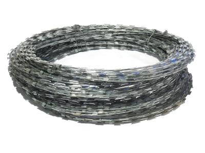 China Zinc Plated Razor Barbed Wire Coil Sun Resistant 980MM Outer Diameter for sale