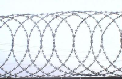 China Continuous Twist Prison Razor Wire For Chain Link Fence Protecting Mesh for sale