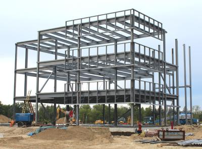 China Warehouse Shed / Residential Steel Frame Construction Rust Proof ASTM Standards for sale